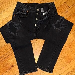 H&M Distressed Ankle cut Jeans